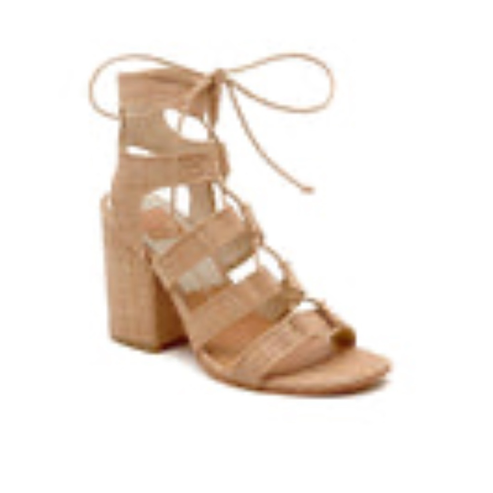 Dolce Vita Eva Natural Raffia Sandals Never worn